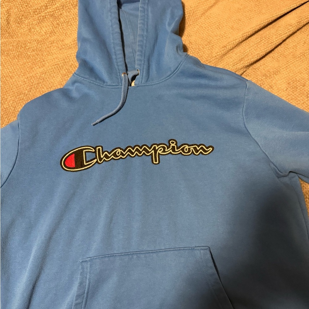Champion Light Blue Pullover Hoodie
